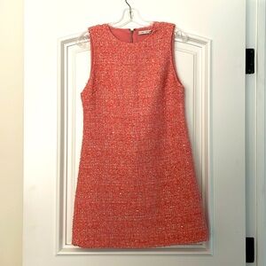 Alice and Olivia Pink Tweed Dress